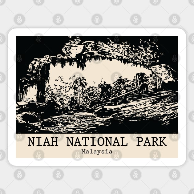 Niah National Park - Malaysia Magnet by Lakeric